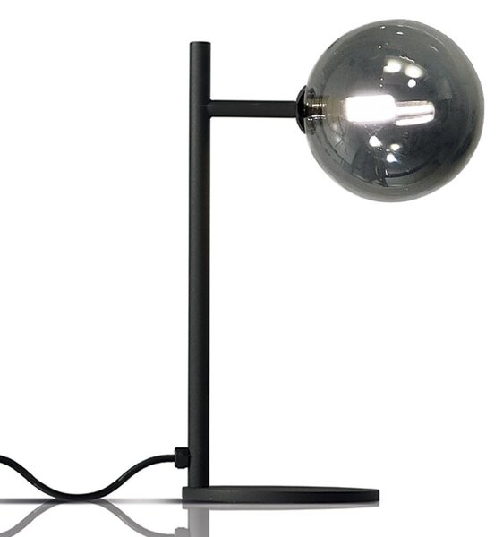 Abat-jour moderna illuminando bolle lu 1 nr g9 led metallo vetro sfera lampada tavolo - Illuminando
