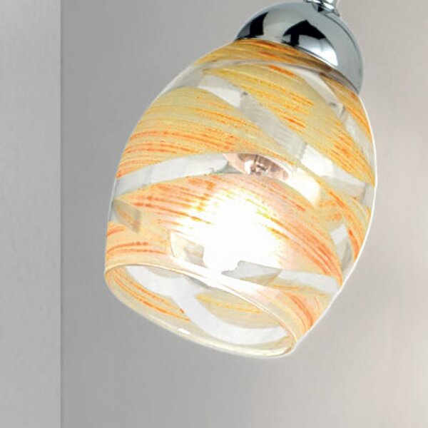 Plafoniera moderna due p illuminazione camilla pl8 e14 led vetro metallo lampada soffitto - Due P Illuminazione