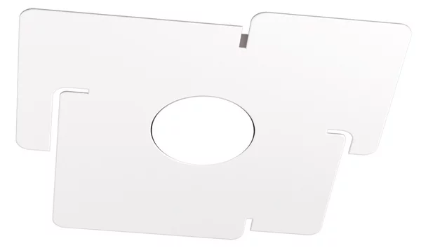 Plafoniera moderna top light echo 1161 1 gx53 led metallo bianco lampada soffitto - Top Light