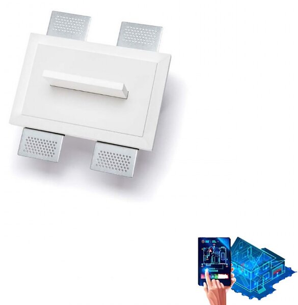 Applique incasso belfiore 9010 atik s 2508a 30135 led wireless cristaly lampada parete - Belfiore - 9010