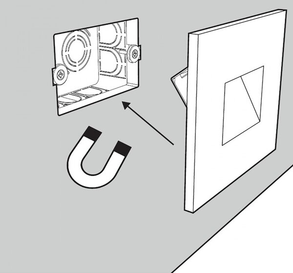 Outlet applique incasso gesso belfiore 9010 4205b led 24v scatola 503 cristaly moderno - Lampadari Bartalini Outlet