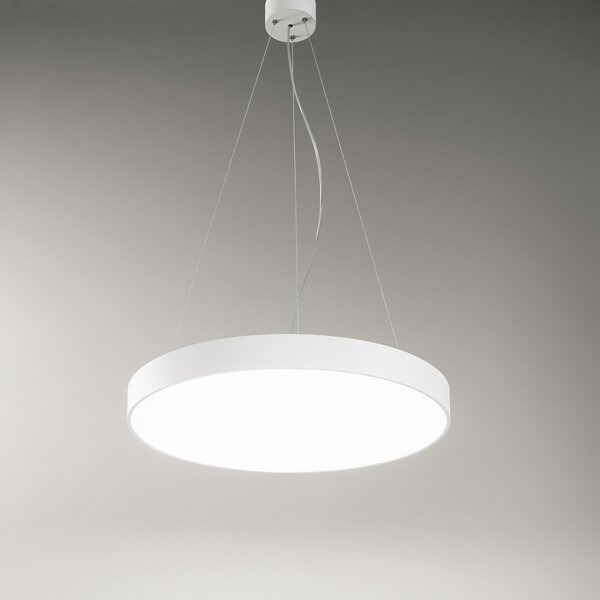 Lampadario alluminio gea led biham r gpl302 gki300 60w led bianco sospensione moderna cerchio anello - Gea Led