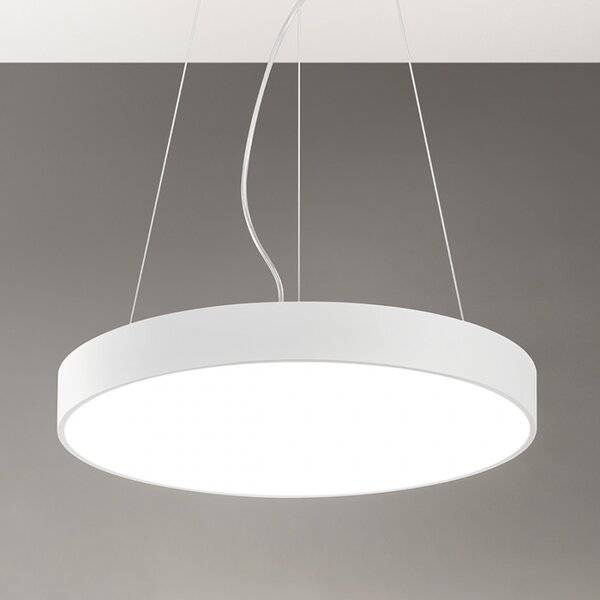 Lampadario alluminio gea led biham r gpl302 gki300 60w led bianco sospensione moderna cerchio anello - Gea Led