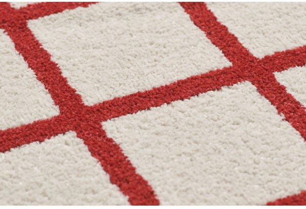 Tappeto rosso/beige 160x230 cm Picnic - ESTE