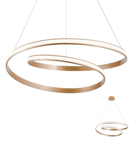 Lampadario classico redo group torsion 01 4364 led alluminio dimmerabile - Redo Group