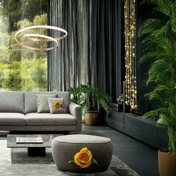 Lampadario classico redo group torsion 01 4364 led alluminio dimmerabile - Redo Group