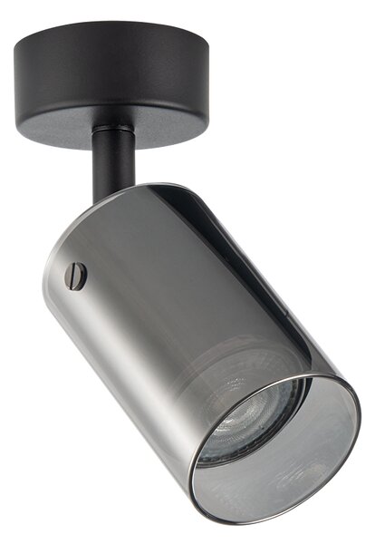 Plafoniera GU10 Orientabile da soffitto in Vetro Nero