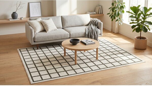 Tappeto verde scuro/crema 160x230 cm Picnic - ESTE