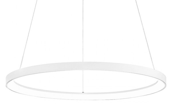 Lampadario anello gea luce krizia sg b 60w led 4800lm 3000°k alluminio bianco moderno interno - Gea Luce