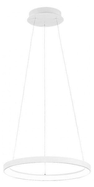 Lampadario anello gea luce krizia sp b 38w led 2300lm 3000°k alluminio bianco moderno interno - Gea Luce