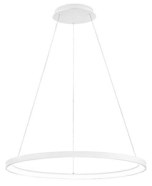 Lampadario anello gea luce krizia sg b 60w led 4800lm 3000°k alluminio bianco moderno interno - Gea Luce