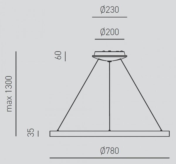 Lampadario anello gea luce krizia sg b 60w led 4800lm 3000°k alluminio bianco moderno interno - Gea Luce
