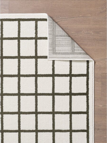 Tappeto verde scuro/crema 160x230 cm Picnic - ESTE