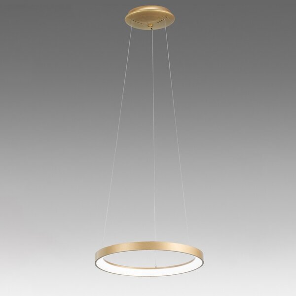 Lampadario anello gea luce krizia sp o 38w led 2200lm 3000°k alluminio oro classico interno - Gea Luce