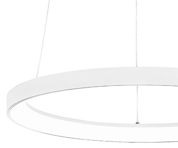 Lampadario anello gea luce krizia sp b 38w led 2300lm 3000°k alluminio bianco moderno interno - Gea Luce
