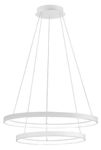 Lampadario anelli gea luce krizia s2 b 88w led alluminio sospensione - Gea Luce