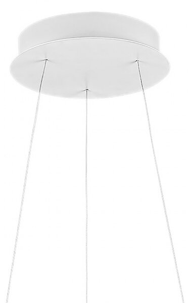 Lampadario anello gea luce krizia sp b 38w led 2300lm 3000°k alluminio bianco moderno interno - Gea Luce