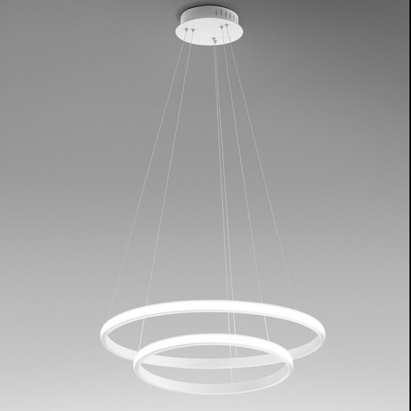 Lampadario moderno gea luce iole s2 b 42w led alluminio sospensione - Gea Luce