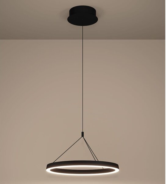 Eglo 390535 - Lampadario sospeso dimmerabile con cavo CANYAMEL LED/34,5W/230V nero + telecomando
