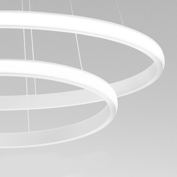 Lampadario moderno gea luce iole s2 b 42w led alluminio sospensione - Gea Luce