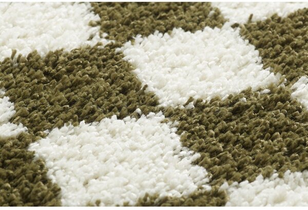 Tappeto verde scuro/crema 120x170 cm Grida - ESTE