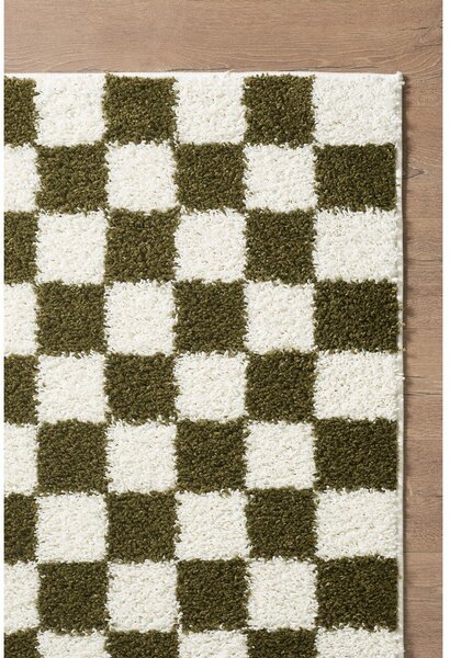 Tappeto verde scuro/crema 120x170 cm Grida - ESTE