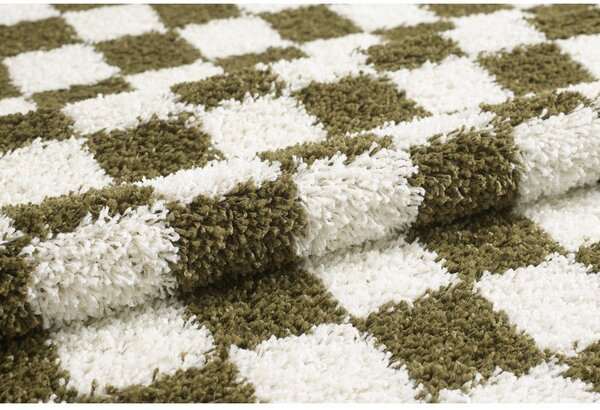 Tappeto verde scuro/crema 120x170 cm Grida - ESTE