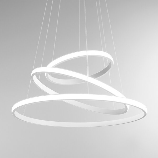 Lampadario moderno gea luce iole s3 b 62w led alluminio sospensione - Gea Luce
