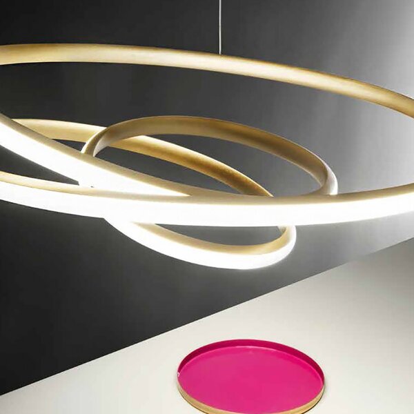 Lampadario led gea luce diva sg o moderna alluminio sospensione - Gea Luce