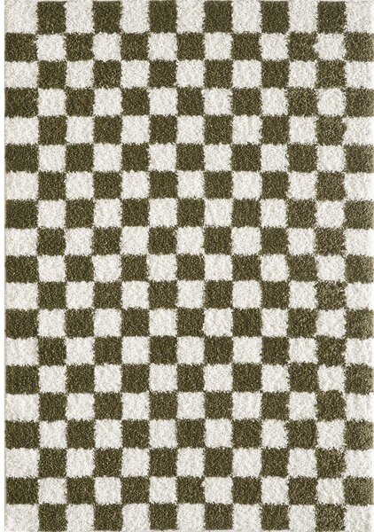 Tappeto verde scuro/crema 120x170 cm Grida - ESTE