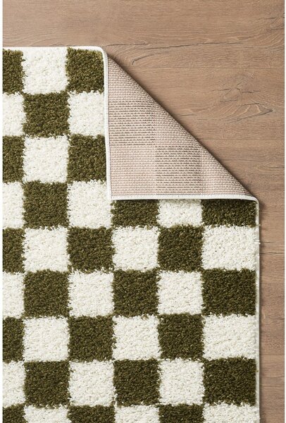 Tappeto verde scuro/crema 120x170 cm Grida - ESTE