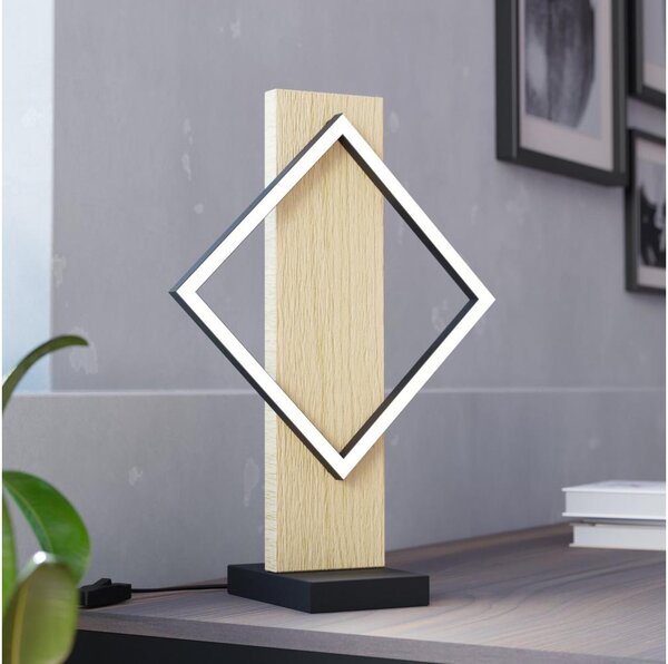 Eglo 901932 - Lampada da tavolo LED BOYAL LED/13W/230V nera/beige