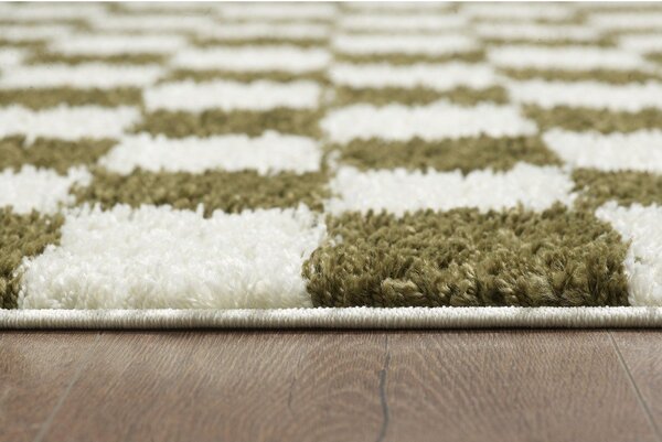 Tappeto verde scuro/crema 120x170 cm Grida - ESTE
