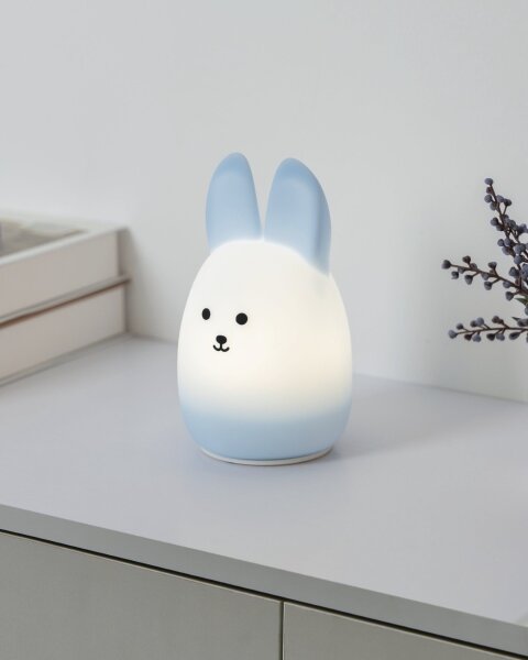 Eglo 75947 - Lampada notturna ricaricabile per bambini LED RGBW CASTELLINO LED/5W/5V 1200mAh a forma di coniglio