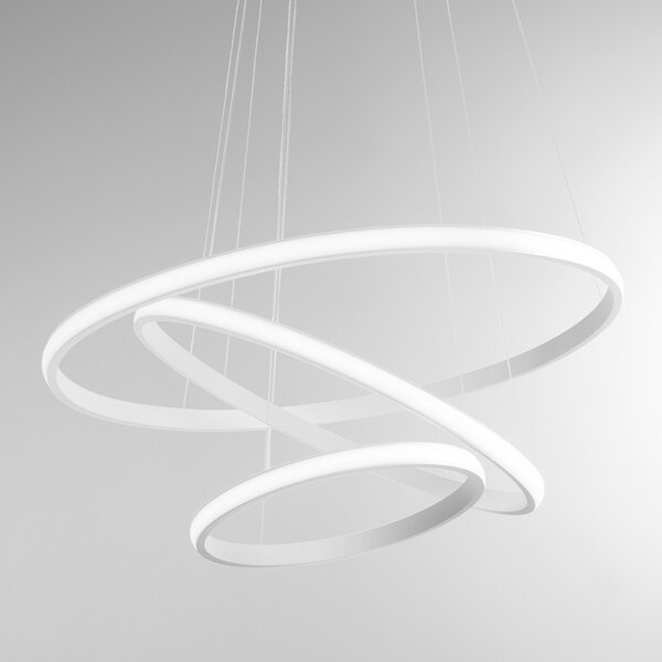 Lampadario moderno gea luce iole s3 b 62w led alluminio sospensione - Gea Luce