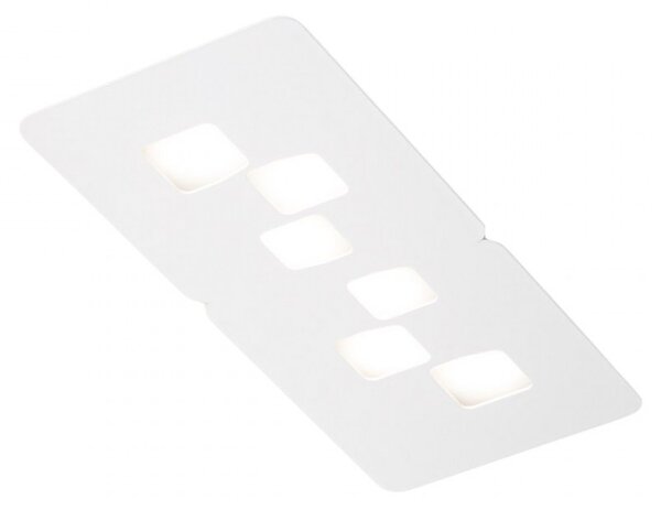 Plafoniera gea luce bilbao pm gx53 led bianco lampada soffitto moderna - Gea Luce