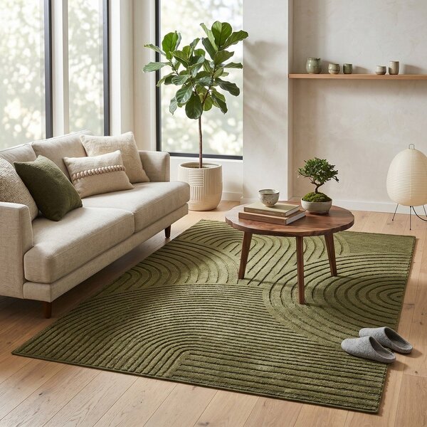 Tappeto verde scuro 160x230 cm Whirl - ESTE