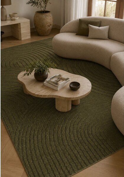 Tappeto verde scuro 160x230 cm Whirl - ESTE