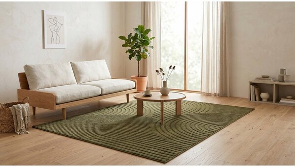 Tappeto verde scuro 160x230 cm Whirl - ESTE