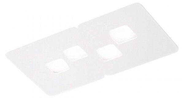 Plafoniera gea luce bilbao pp gx53 led bianco lampada soffitto moderna - Gea Luce