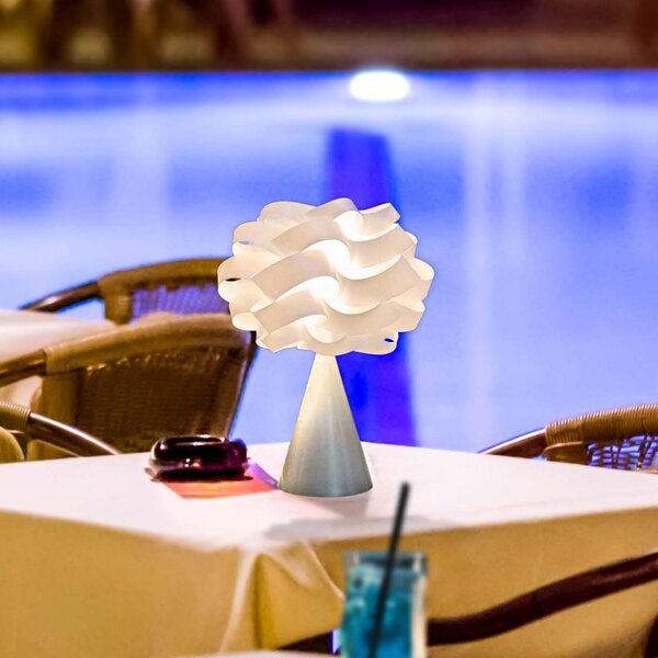 Abat-jour led batteria linea zero cloud outdoor bat lc 30 polilux lampada tavolo moderna - Linea Zero