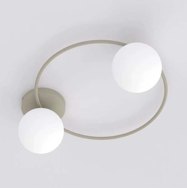 Lampada da soffitto in acciaio SOPRA 2 da interno 2xE14