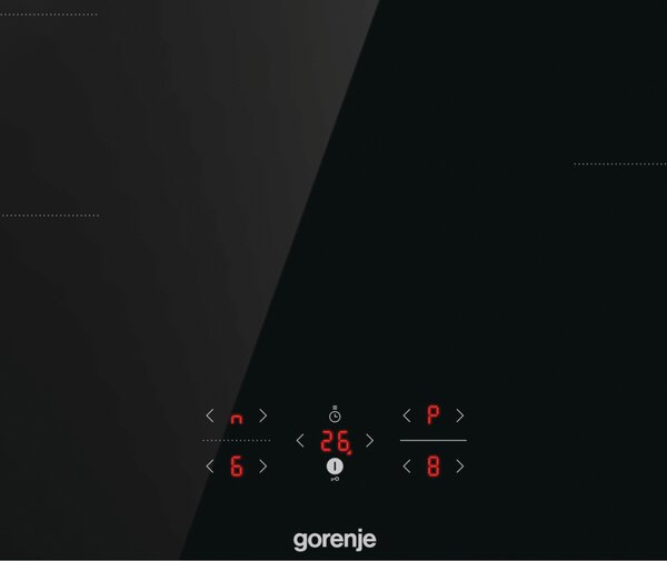 Gorenje Piano Cottura Induzione 4 Fuochi Larghezza 80 cm in Vetroceramica colore Nero - GI821FM