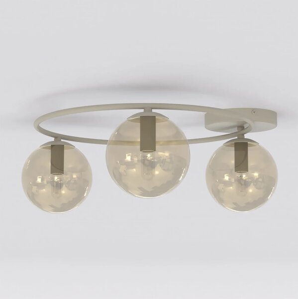 Lampada da soffitto in acciaio SOPRA 3 Mokka 3xE14