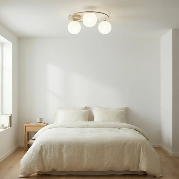 Lampada da soffitto in acciaio SOPRA 3 Mokka 3xE14