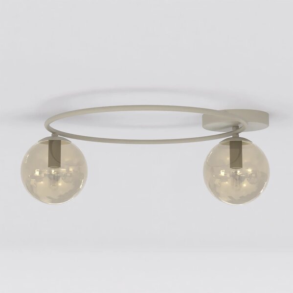 Lampada da soffitto in acciaio SOPRA 2 da interno 2xE14