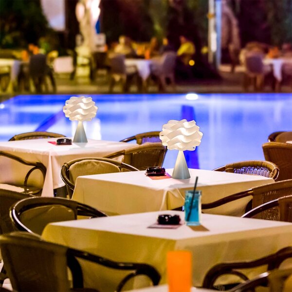 Abat-jour led batteria linea zero cloud outdoor bat lc 30 polilux lampada tavolo moderna - Linea Zero