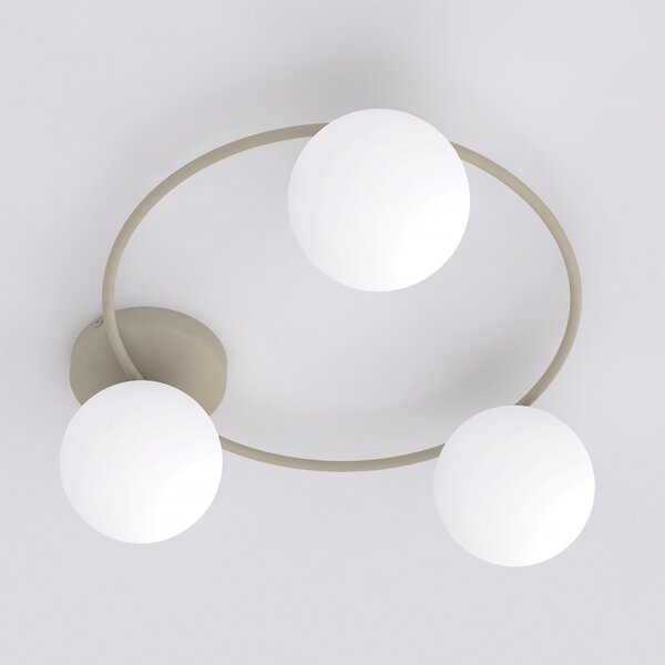 Lampada da soffitto in acciaio SOPRA 3 Mokka 3xE14