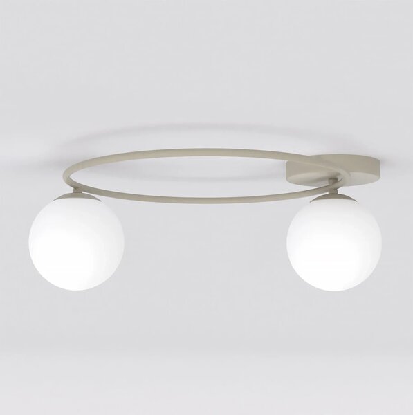 Lampada da soffitto in acciaio SOPRA 2 da interno 2xE14