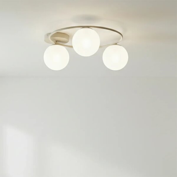 Lampada da soffitto in acciaio SOPRA 3 Mokka 3xE14